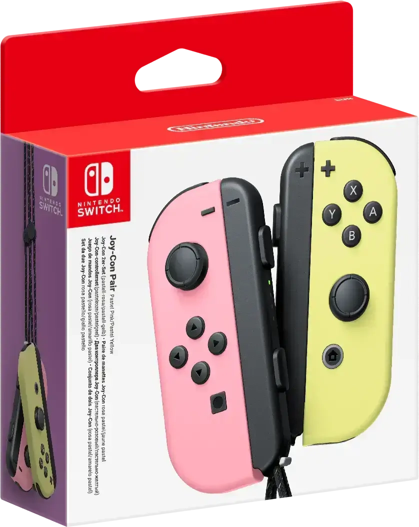 Nintendo Switch Joy-Con - Pastel Pink and Yellow  for sale in Egypt from Games2Egypt