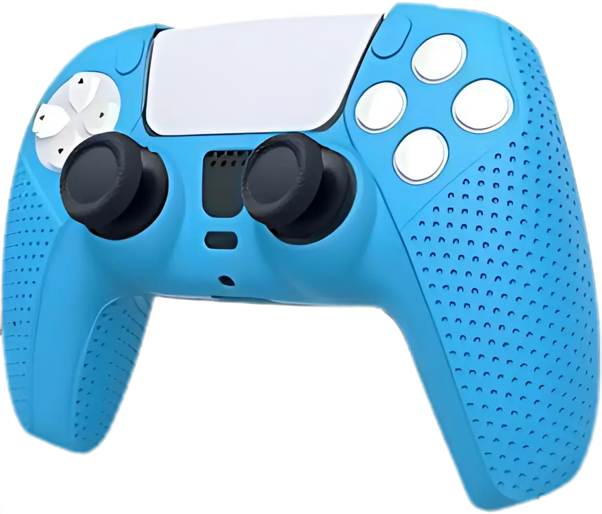 DOBE PS5 Dualsense Controller Silicone Case - Blue  for sale in Egypt from Games2Egypt