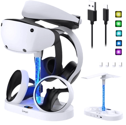 iPega Dual Charging Stand with RGB Light Column for PSVR2 