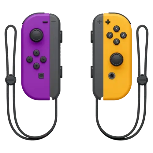 Nintendo Switch  Joy-Con Neon Purple - Neon Orange - Used