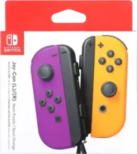 Nintendo Switch  Joy-Con Neon Purple - Neon Orange - Used