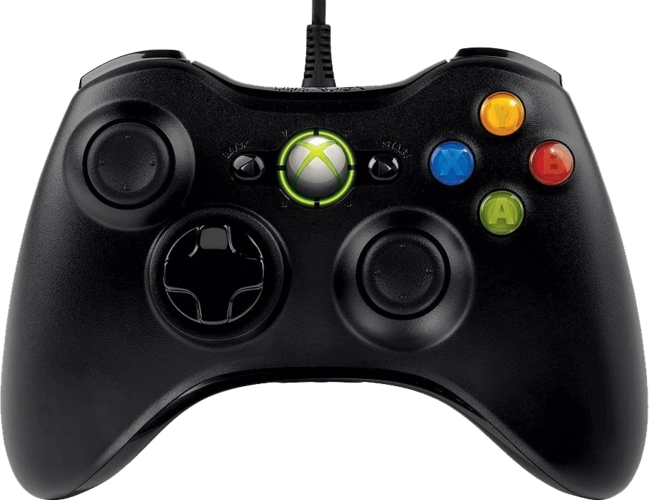 Xbox 360 Wired Controller - Black - Used  for sale in Egypt from Games2Egypt