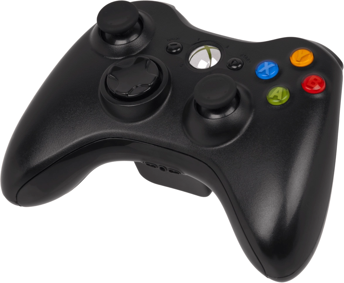 Xbox 360 Wireless Controller - Black - Used  for sale in Egypt from Games2Egypt