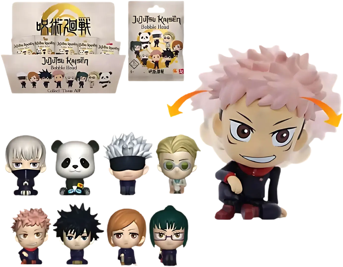 YuMe Jujutsu Kaisen Blind Mystery Box Bobble Head - 6cm  for sale in Egypt from Games2Egypt