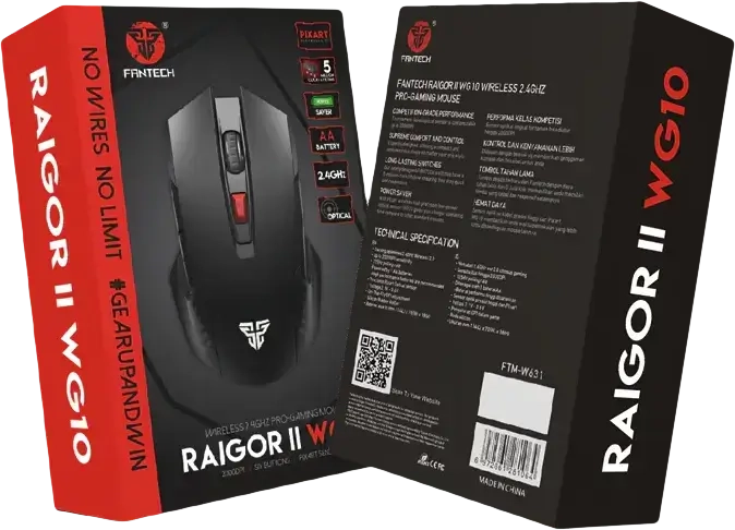 Fantech RAIGOR II WG10 Wireless Gaming Mouse - Black  for sale in Egypt from Games2Egypt