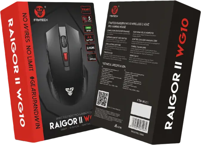 Fantech RAIGOR II WG10 Wireless Gaming Mouse - Black