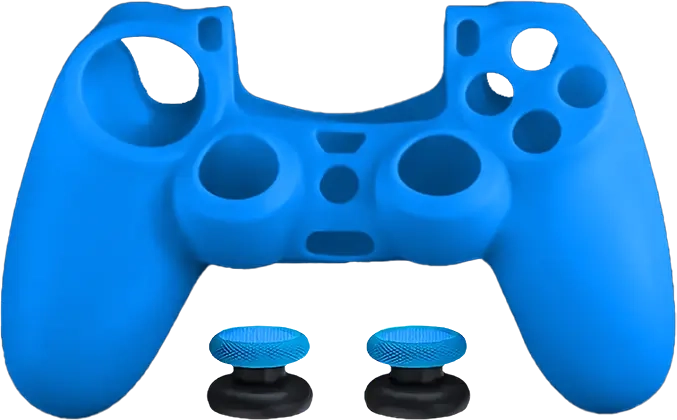 Dobe Silicone Cover Case for PS4 DualShock Controller with Analog Grips - Blue  for sale in Egypt from Games2Egypt