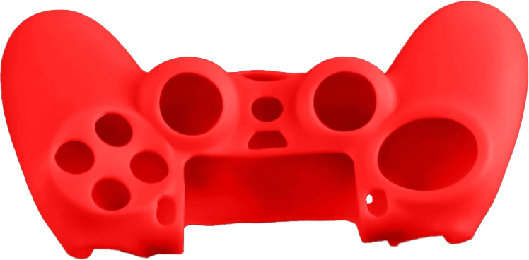 Dobe Silicone Cover Case for PS4 DualShock Controller with Analog Grips - Red  for sale in Egypt from Games2Egypt