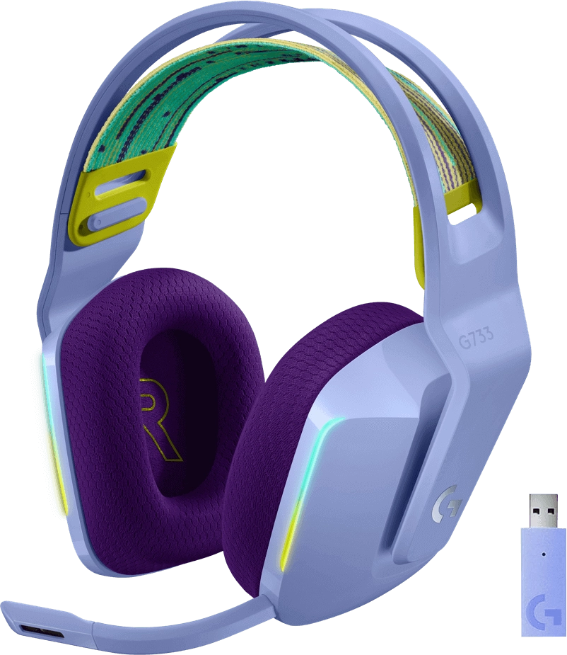 Logitech G733 LIGHTSPEED Wireless RGB Gaming Headset - Lilac  for sale in Egypt from Games2Egypt