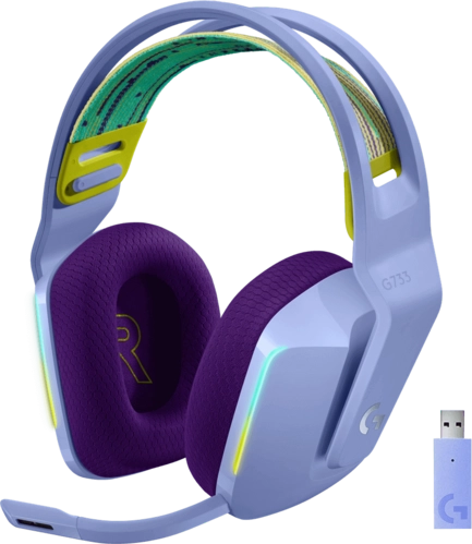 Logitech G733 LIGHTSPEED Wireless RGB Gaming Headset - Lilac