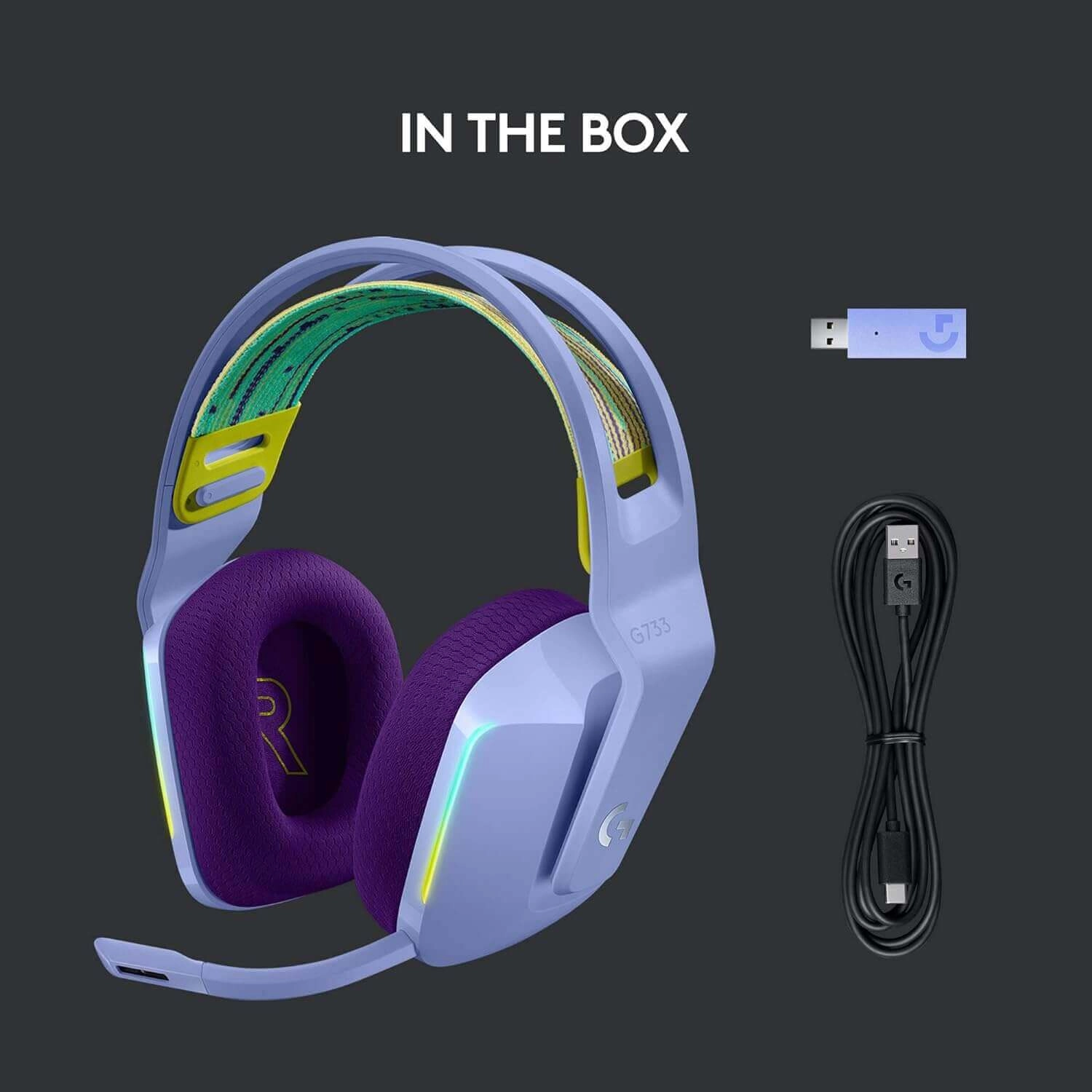 Logitech G733 LIGHTSPEED Wireless RGB Gaming Headset - Lilac  for sale in Egypt from Games2Egypt