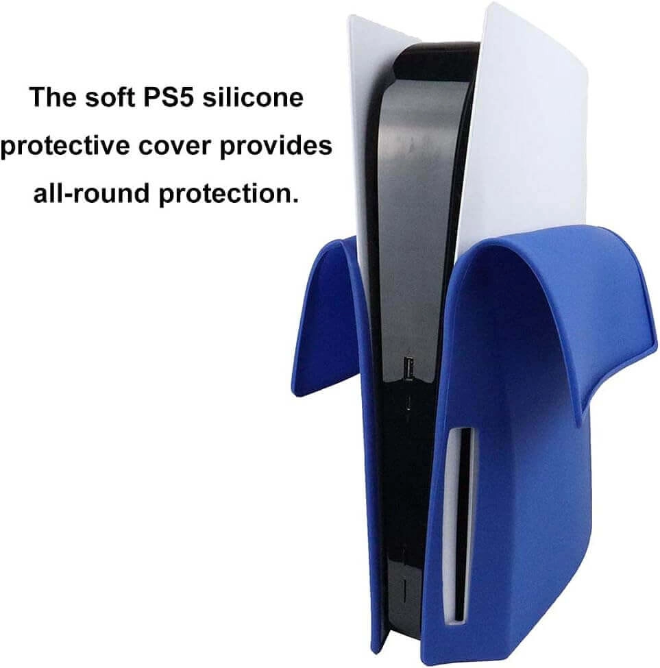  Silicone Case Cover for PS5 Console - Blue  for sale in Egypt from Games2Egypt