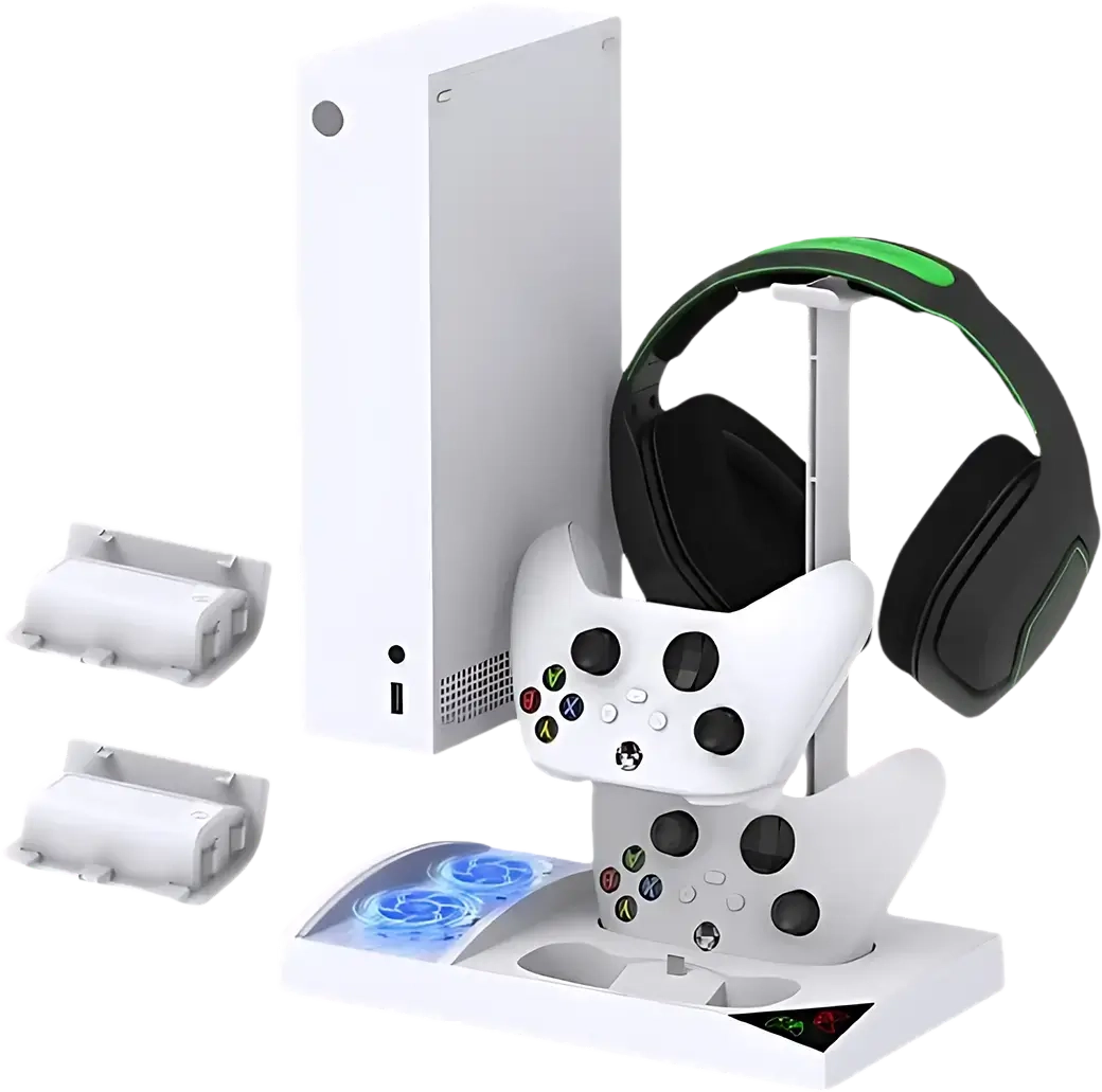 Vertical Cooling Stand with Charging Station for Xbox Series S Console  for sale in Egypt from Games2Egypt