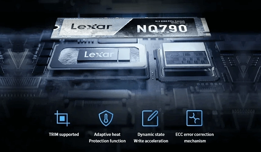 Lexar NQ790 PCIe 4.0 SSD + Heatsink - 2TB  for sale in Egypt from Games2Egypt