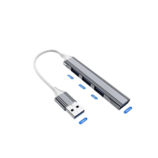 COTECI 4 in 1 USB to usb  Adapter Hub - Silver  for sale in Egypt from Games2Egypt