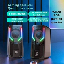 ONIKUMA G6 Wired RGB Gaming Speakers - Black  for sale in Egypt from Games2Egypt