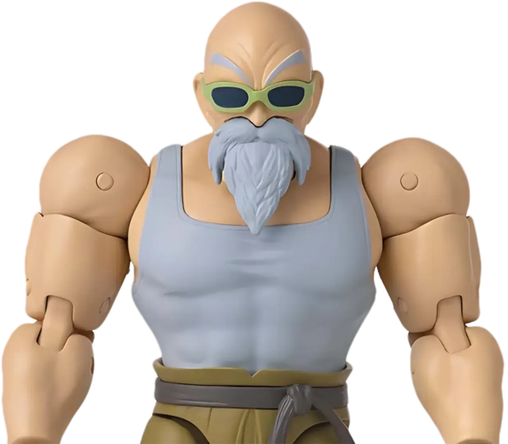 Bandai Namco Anime: Dragon Ball - Muten Roshi Action Figure (Lord of the Turtles) - 17cm