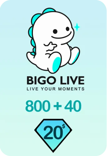 Bigo Live 800 + 40 Bonus Diamonds 20 USD Gift Card - Global