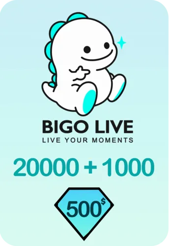 Bigo Live 2000 + 100 Bonus Diamonds 50 USD Gift Card - Global