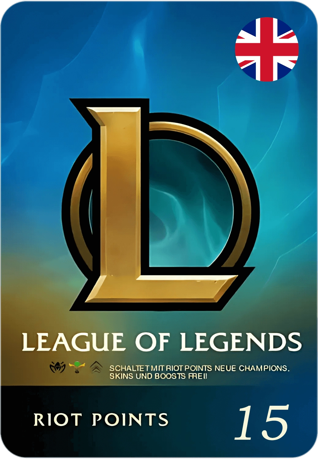 League of Legends (LoL) Gift Card - 15 GBP - UK  for sale in Egypt from Games2Egypt