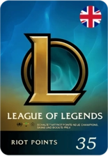 League of Legends (LoL) Gift Card - 35 GBP - UK -  for sale in Egypt from Games2Egypt