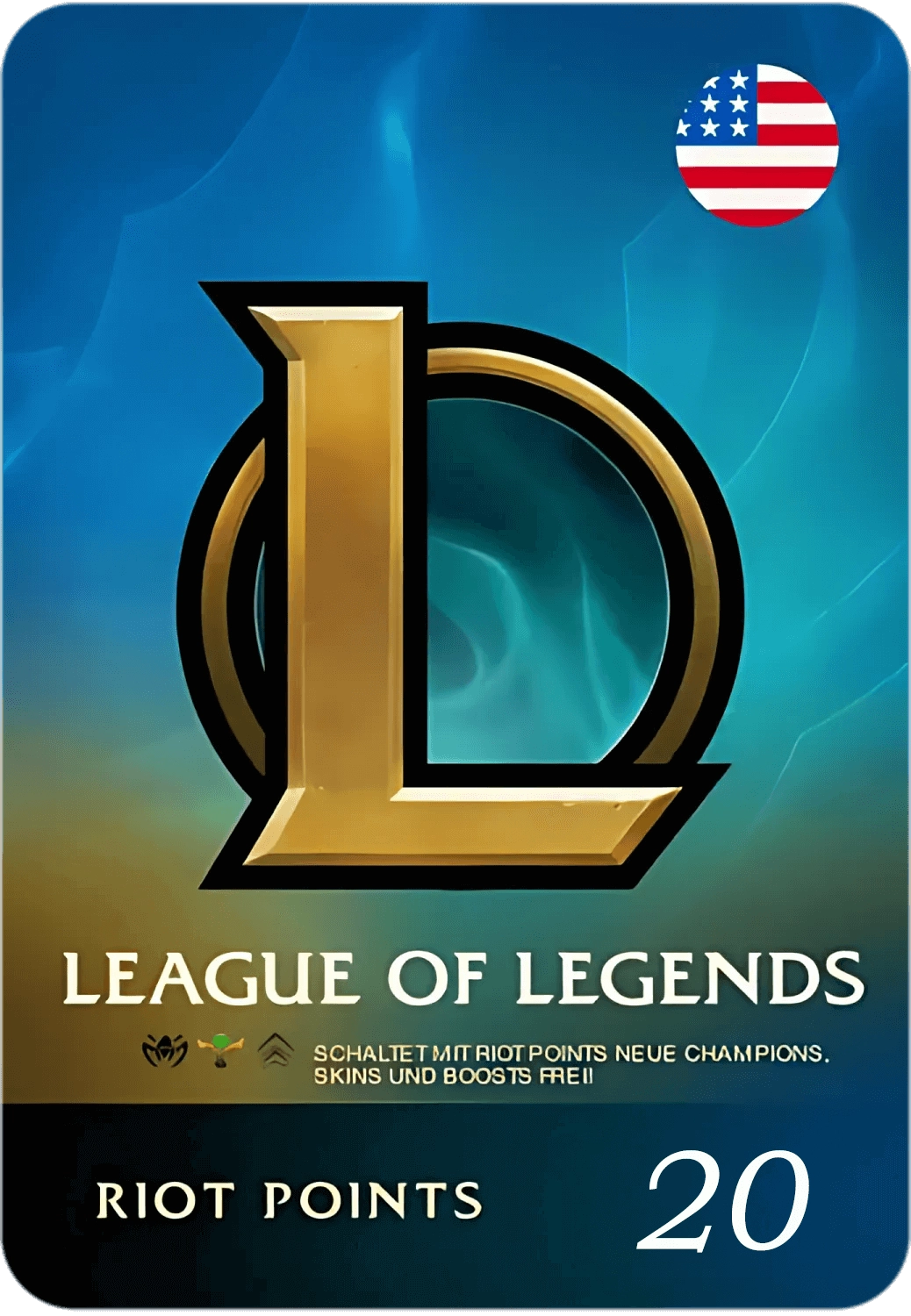 League of Legends (LoL) Gift Card - 20 USD - USA  for sale in Egypt from Games2Egypt