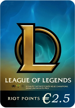 League of Legends (LoL) Gift Card - 2.5 EUR - Europe