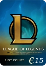 League of Legends (LoL) Gift Card - 15 EUR - Europe -  for sale in Egypt from Games2Egypt