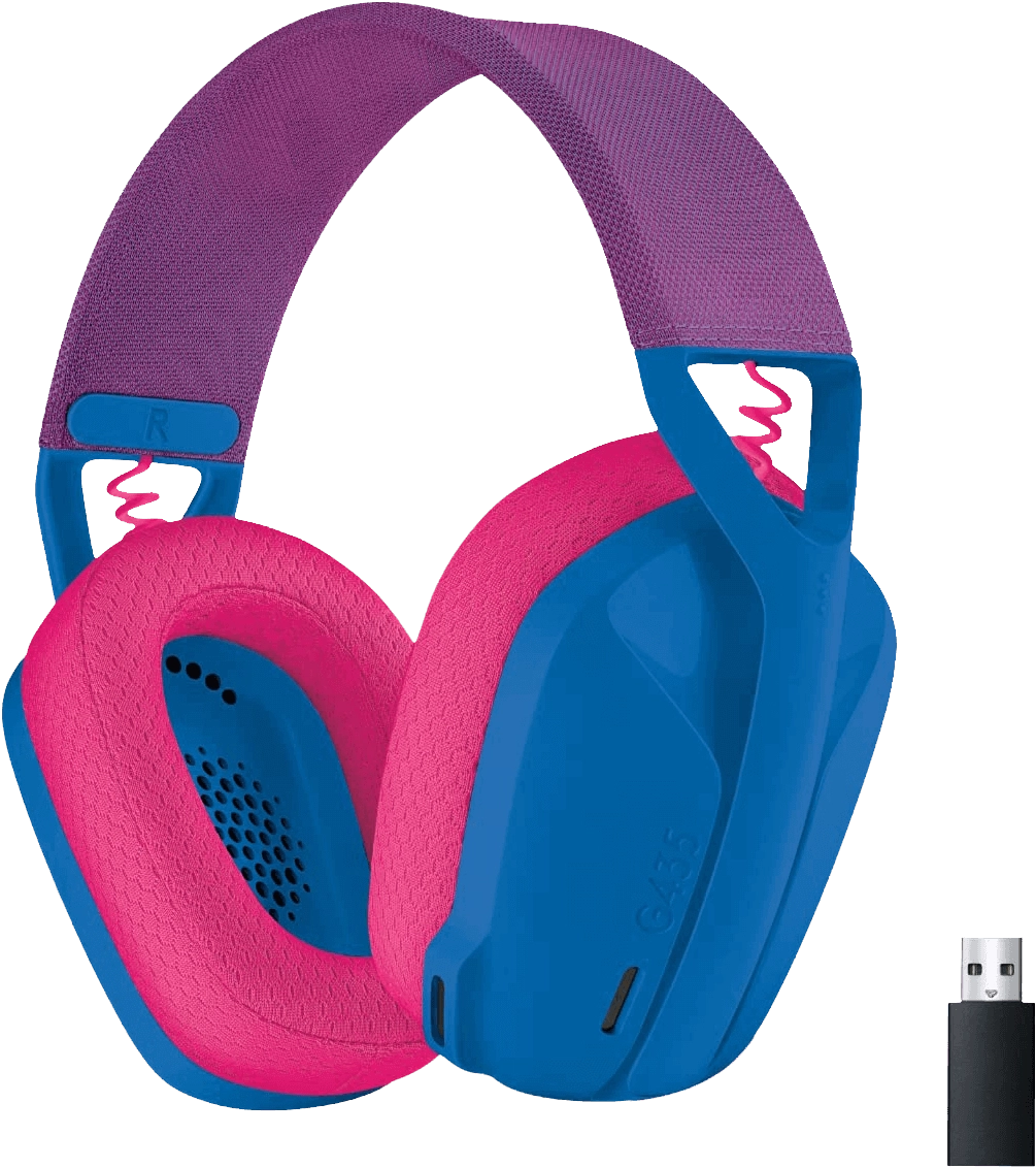 Logitech G435 Wireless Gaming Headset for PC - Blue and Pink  for sale in Egypt from Games2Egypt