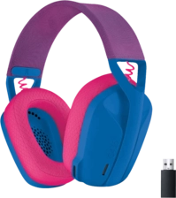 Logitech G435 Wireless Gaming Headset for PC - Blue and Pink