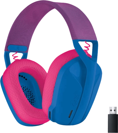 Logitech G435 Wireless Gaming Headset for PC - Blue and Pink - Open Sealed