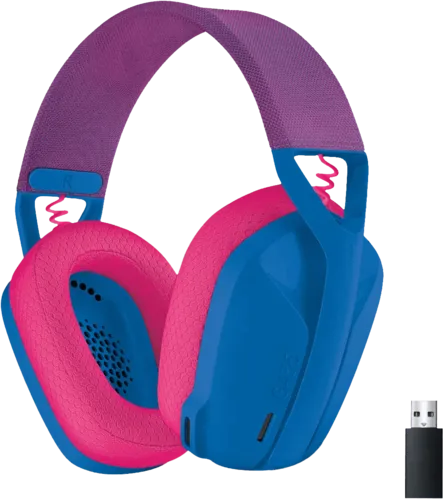 Logitech G435 Wireless Gaming Headset for PC - Blue and Pink - Open Sealed