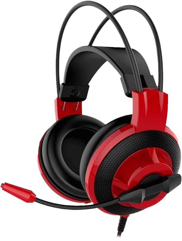 MSI DS501 Wired Gaming Headset for PC - Red  for sale in Egypt from Games2Egypt