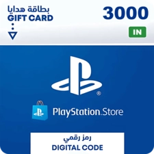 PSN PlayStation Store Gift Card 3000 INR - India (96843)