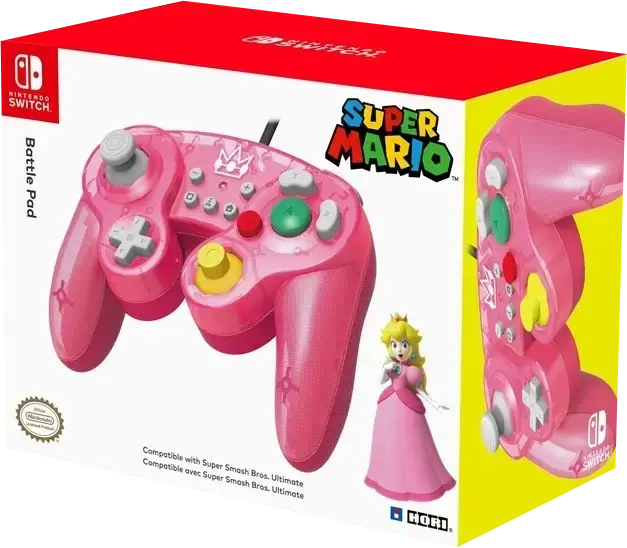 Hori Nintendo Switch Wired Mario Peach Battle Pad - Pink  for sale in Egypt from Games2Egypt