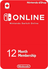 Nintendo eShop Online Membership 12 Months Canada (96970)