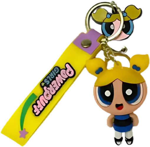 The Powerpuff Girls Bubbles Keychain Medal