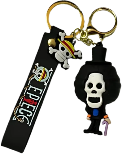 One Piece Brook Keychain Medal