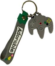 N64 Controller Keychain Medal - Grey