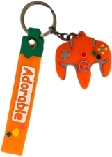 N64 Controller Keychain Medal - Orange