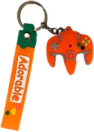 N64 Controller Keychain Medal - Orange