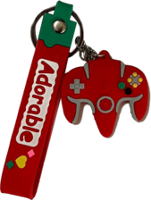 N64 Controller Keychain Medal - Red