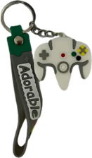 N64 Controller Keychain Medal - White