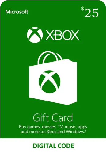 Xbox Live $25 Gift Card Canada