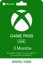 Xbox Game Pass Core 3 Months Xbox Live Key - Canada (97144)