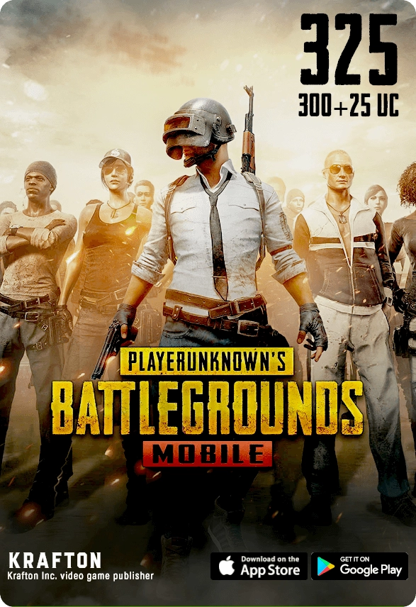 PUBG Mobile - 300 UC + 25 UC (Digital Code)  for sale in Egypt from Games2Egypt