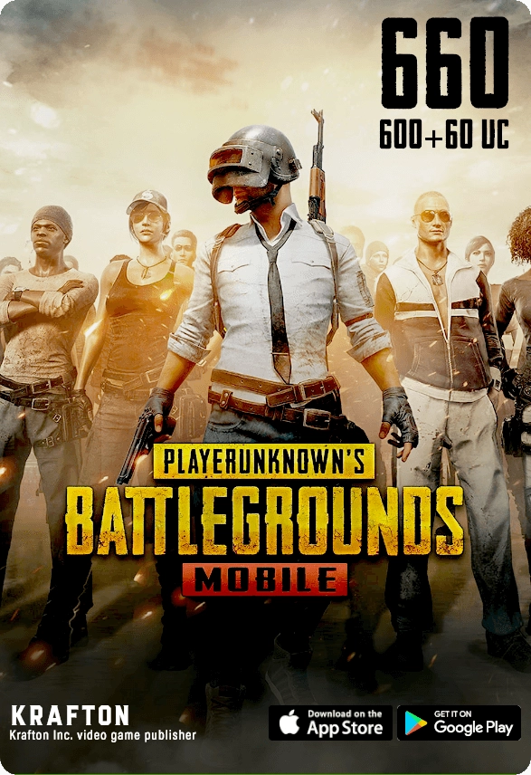 PUBG Mobile - 600 UC + 60 UC (Digital Code)  for sale in Egypt from Games2Egypt