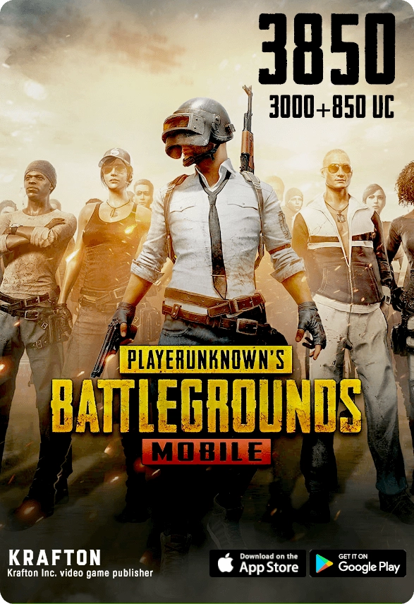 PUBG Mobile - 3000 UC + 850 UC (Digital Code)  for sale in Egypt from Games2Egypt