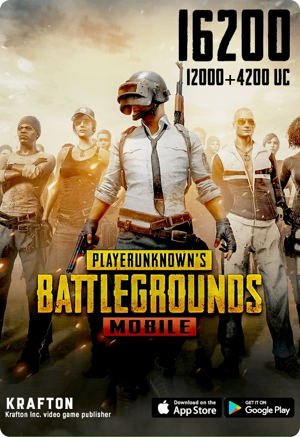 PUBG Mobile - 12000 UC + 4200 UC (Digital Code)  for sale in Egypt from Games2Egypt