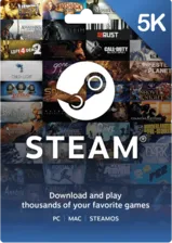 Steam Wallet Gift Card Colombia 5000 COP -  for sale in Egypt from Games2Egypt